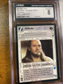 Star Wars CCG Swccg Graded Card Lot Luke Qui-Gon Mace windu Look - Image 3