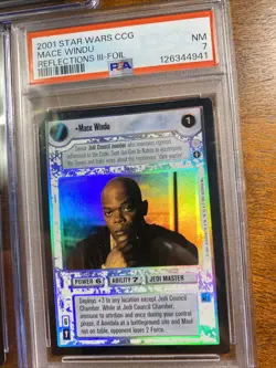 Star Wars CCG Swccg Graded Card Lot Luke Qui-Gon Mace windu Look - Image 4