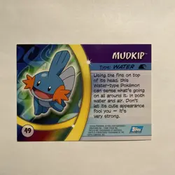 Mudkip Pokemon Advanced Challenge Topps Holo Foil Card #49 - Image 2