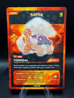 Pokemon Torkoal Set of 4 - Torkoal #324 Peru/NON-TCG Cards & Sticker - Image 4