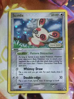 Pokemon Card - Spinda Legend Maker 26/92 Reverse Holo Rare Stamped - Image 1