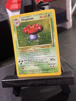 Vileplume 15/64 Holo Rare Jungle Set Pokemon Card WOTC Vintage 1999 TCG LP ⭐ - Image 2