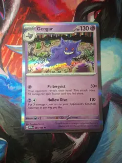 Pokemon TCG Gengar 151 Reverse Holo Rare Scarlet & Violet Card - Image 1