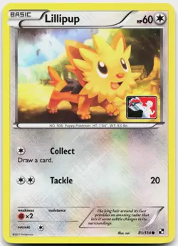 Lillipup (League Promo) 81/114 Holo Promo League & Championship Cards Pokemon NM - Image 1