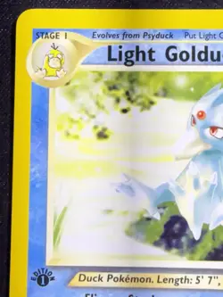 Pokemon TCG Neo Destiny 1st Edition Light Golduck Card 47/105 Uncommon LP - Image 3