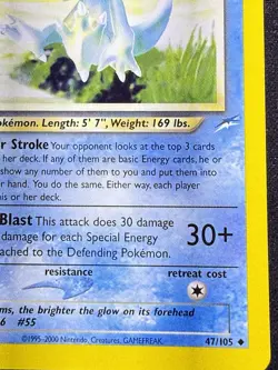 Pokemon TCG Neo Destiny 1st Edition Light Golduck Card 47/105 Uncommon LP - Image 4