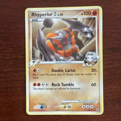 Rhyperior 32/111 Non Holo Rare Rising Rivals Pokemon Card - Image 1