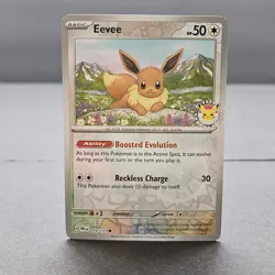 Pokemon Eevee Pokemon Day 2025 Card 074/131 Reverse Cosmo Holo Promo NM - Image 2
