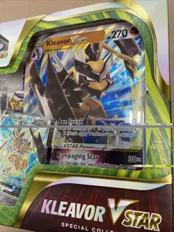 Pokemon TCG Kleavor VStar Special Collection Box 2023 UNOPENED Trading Card Game - Image 3
