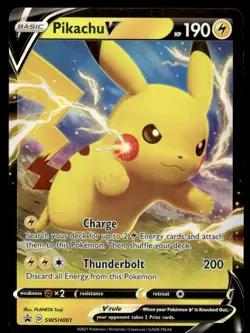 Pokemon TCG SWSH: Sword & Shield Promo Cards #SWSH061 Pikachu V NM - Image 1