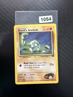 Brock’s Geodude 68/132 Pokemon TCG Pokemon Card (MYREF#6) - Image 1