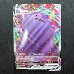 Pokemon TCG Ditto VMAX Shining Fates Holo Ultra Rare Card 051/072 - Image 1