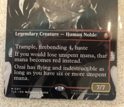 Ozai, the Phoenix King Borderless, Avatar, Magic: the Gathering, NM - Image 3