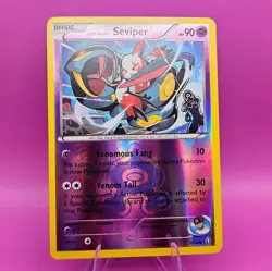 Team Aqua's Seviper - 9/34 2015 Double Crisis Pokemon TCG Reverse Holo Unplayed - Image 1
