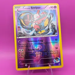 Team Aqua's Seviper - 9/34 2015 Double Crisis Pokemon TCG Reverse Holo Unplayed - Image 2