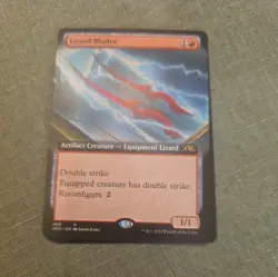Lizard Blades (Extended Art) 468 Rare Kamigawa: Neon Dynasty Foil NM - Image 1