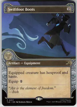 MTG Swiftfoot Boots (Showcase) Normal NM Avatar: The Last Airbender: Magic 317 - Image 1