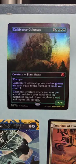 Magic MTG Borderless Foil Cultivator Colossus Innistrad Remastered NM Condition - Image 1
