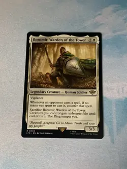 Boromir, Warden Of The Tower MTG LOTR Middle-Earth 0004 Magic The Gathering - Image 1