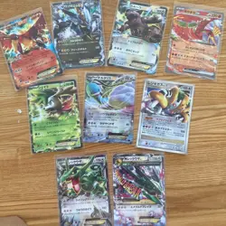 Pokemon Card Mega Rayquaza EX 7-Card Set Including Extra Regulation Cards - Image 1