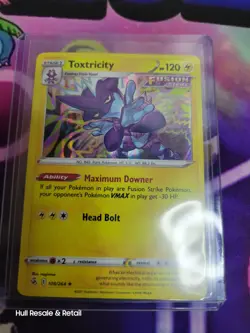 TOXTRICITY 108/264 FUSION STRIKE POKEMON (HOLO RARE, NM) - Image 3