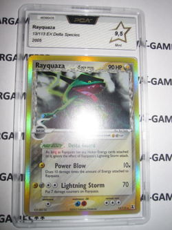 POKEMON RAYQUAZA 13/113 HOLOFOIL EX DELTA SPECIES ENGLISH PCA 9,5 NO Psa POP 1 - Image 1