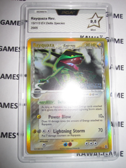 POKEMON RAYQUAZA 13/113 REVERSE HOLOFOIL EX DELTA SPECIES EN PCA 9,5 NO Psa POP1 - Image 1