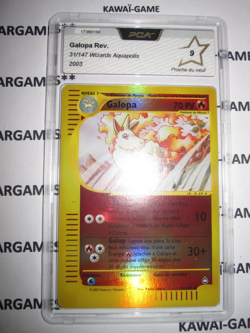 POKEMON GALOPA 31/147 RARE REVERSE AQUAPOLIS FRANCAIS 2003 PCA 9 NOT Psa - Image 1