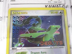 POKEMON RAYQUAZA 22/107 HOLOFOIL EX DEOXYS ENGLISH PCA 8 NO Psa LOW POP - Image 1
