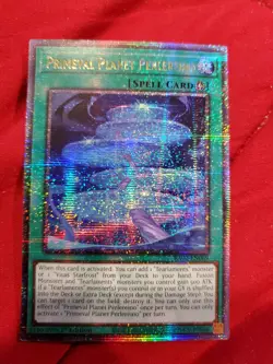Yugioh #RA02-EN069 Primeval Planet Perlereino 1st Quarter Century Secret Rare NM - Image 1