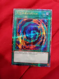 POLYMERIZATION Quarter Century Secret Rare, QCR Yugioh TCG - Image 1