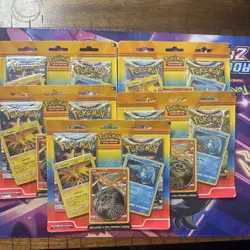 Lot Of 5 Pokemon TCG SW/SH 2 Pack Blister Zapdos Moltres Articuno + Coin NEW - Image 1