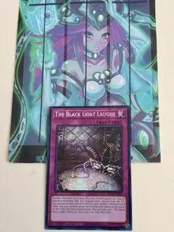 Yugioh 1x The Black Goat Laughs Secret Rare MP25-EN057 2025 Mega-Pack 1st Ed - Image 1