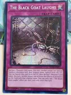 Yugioh 1x The Black Goat Laughs Secret Rare MP25-EN057 2025 Mega-Pack 1st Ed - Image 2