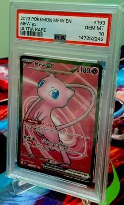 2023 POKEMON MEW EN-151 ULTRA RARE #193 MEW EX PSA 10 - Image 3