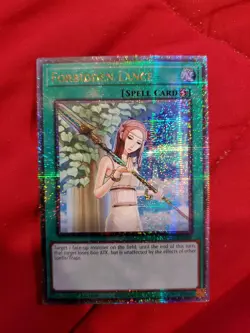 FORBIDDEN LANCE Quarter Century Rare Rarity, QCR Yugioh TCG - Image 1
