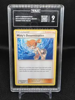 2019 POKEMON SUN & MOON HIDDEN FATES MISTY'S DETERMINATION - Image 1