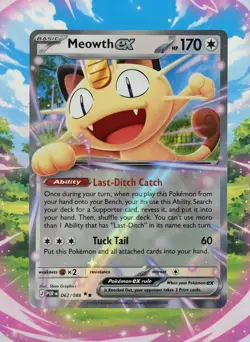 Pokemon • Meowth ex ((062/088 ☆☆) Perfect Order) ⭐MINT⭐ - Image 1