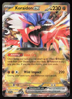 Koraidon ex 125/198 Double Rare Scarlet & Violet Pokemon Holo NM - Image 1