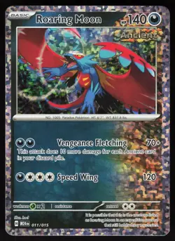 Roaring Moon 011/015 Holo Promo McDonald's Promos 2024 Pokemon NM - Image 1