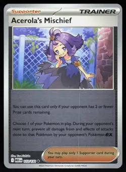 Acerola's Mischief 180/217 Uncommon ME: Ascended Heroes Pokemon Reverse Holo NM - Image 1