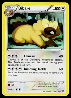 Bibarel 107/124 Uncommon Dragons Exalted Pokemon LP - Image 1
