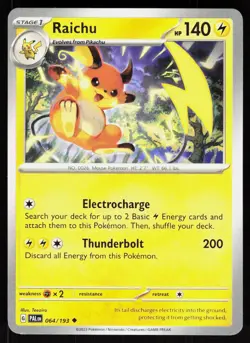 Raichu 064/193 Uncommon Paldea Evolved Pokemon NM - Image 1
