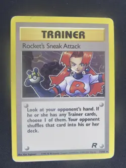 Rocket's Sneak Attack 72/82 Rare Team Rocket Pokemon LP - Image 1