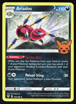 Ariados 103/189 Promo Trick or Trade BOOster Pokemon LP - Image 1