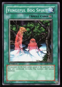 Vengeful Bog Spirit LON-E103 Labyrinth of Nightmare Yu-Gi-Oh LP - Image 1