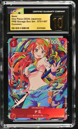 One Piece Nami ST01-007 Storage Box Set CGC 10 PRISTINE BLACK LABEL WAIFU - Image 1