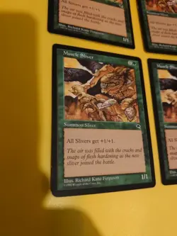 Muscle Sliver playset Tempest. Old Vintage. Magic the Gathering 4 Card - Image 2