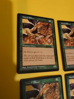 Muscle Sliver playset Tempest. Old Vintage. Magic the Gathering 4 Card - Image 3