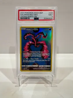 2023 Pokemon Galarian Moltres SWSH284 SWSH: Crown Zenith Promo Cards Holo PSA 9 - Image 1
